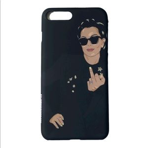 Kris Jenner Flip Off iPhone Case
